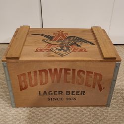 Budweiser Collectable Wood Beer Crate