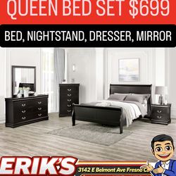 Queen bed set recámara nueva