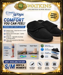 🩴 COMFY WRAPS ADJUSTABLE COMFORT SLIPPERS – ONLY $5 🩴