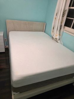 Full size Bed Upholstered Headboard with mattress