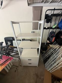 Three Tiers/Two Drawers Book Case/Shelving