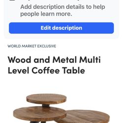 World Market Coffee Table 