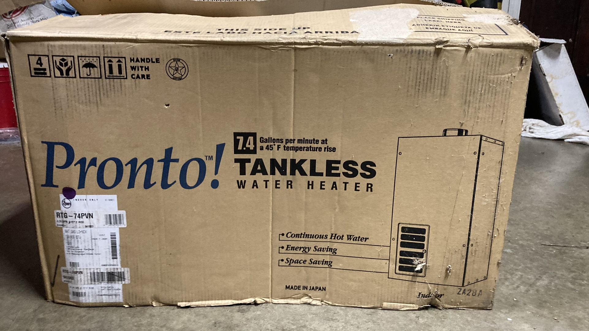 Rheem Indoor Natural Gas Tankless Water Heater