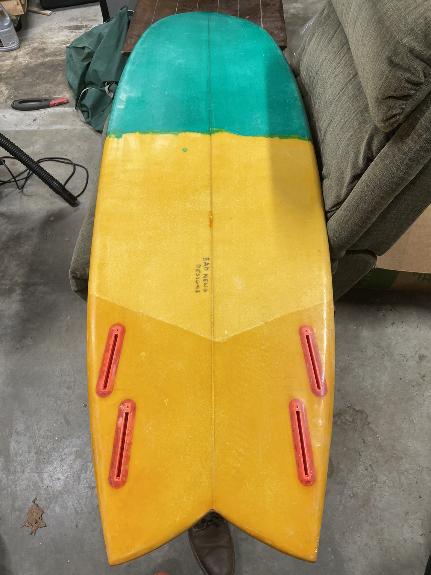 Custom Quad Fin Surfboard