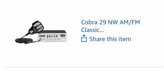 CB radio cobra w accessories