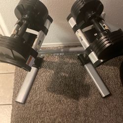 50 Lbs Adjustable dumbbells With Stand 