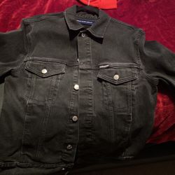 Black Calvin Klein Jean Jacket 