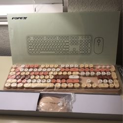 Wireless Keyboard And Mouse Combo Chocolate 