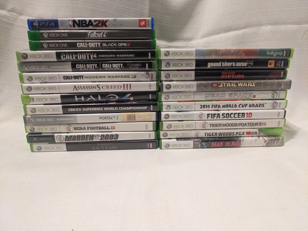 Videogames $5 EACH - Xbox One, 360, PS4