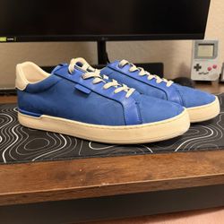 Coach Low-Top Signature Blue Sneakers – Size 12 – Worn Once – Like New 