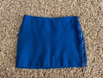 Armani Exchange Blue Mini Skirt - Size S