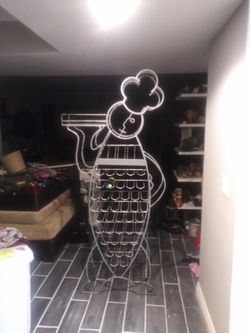 6 ft tall Wine Rack Shaped Like a Chef or Baker
