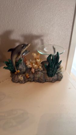 Dolphin tea light oil warmer