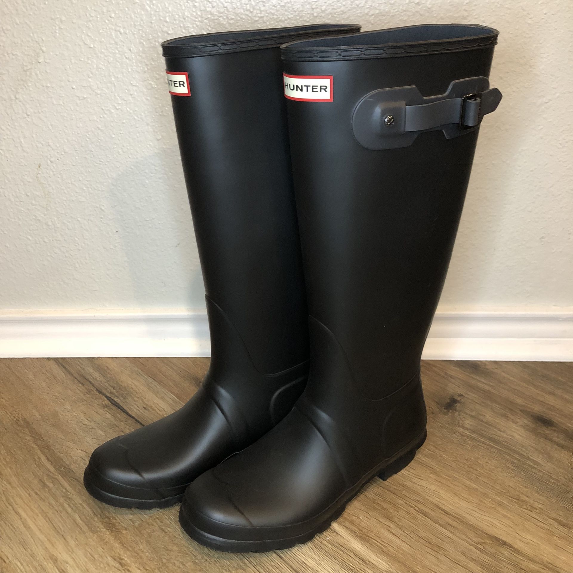 New Hunter Women's Black Original Tall Rain Boots SIZE 10