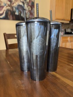 Set of 3 Starbucks tumblers