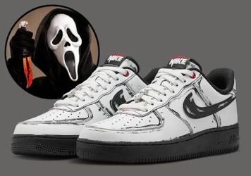 Air Force 1 scream ghost face size 12