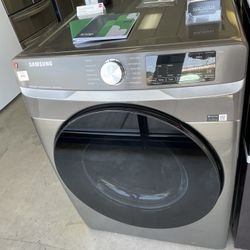 Samsung Front Load Electric Dryer In Silver