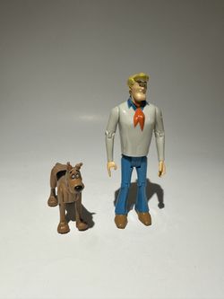 Hanna Barbera Character SCOOBY DOO &  FRED JONES  Articulated Plastic Figure