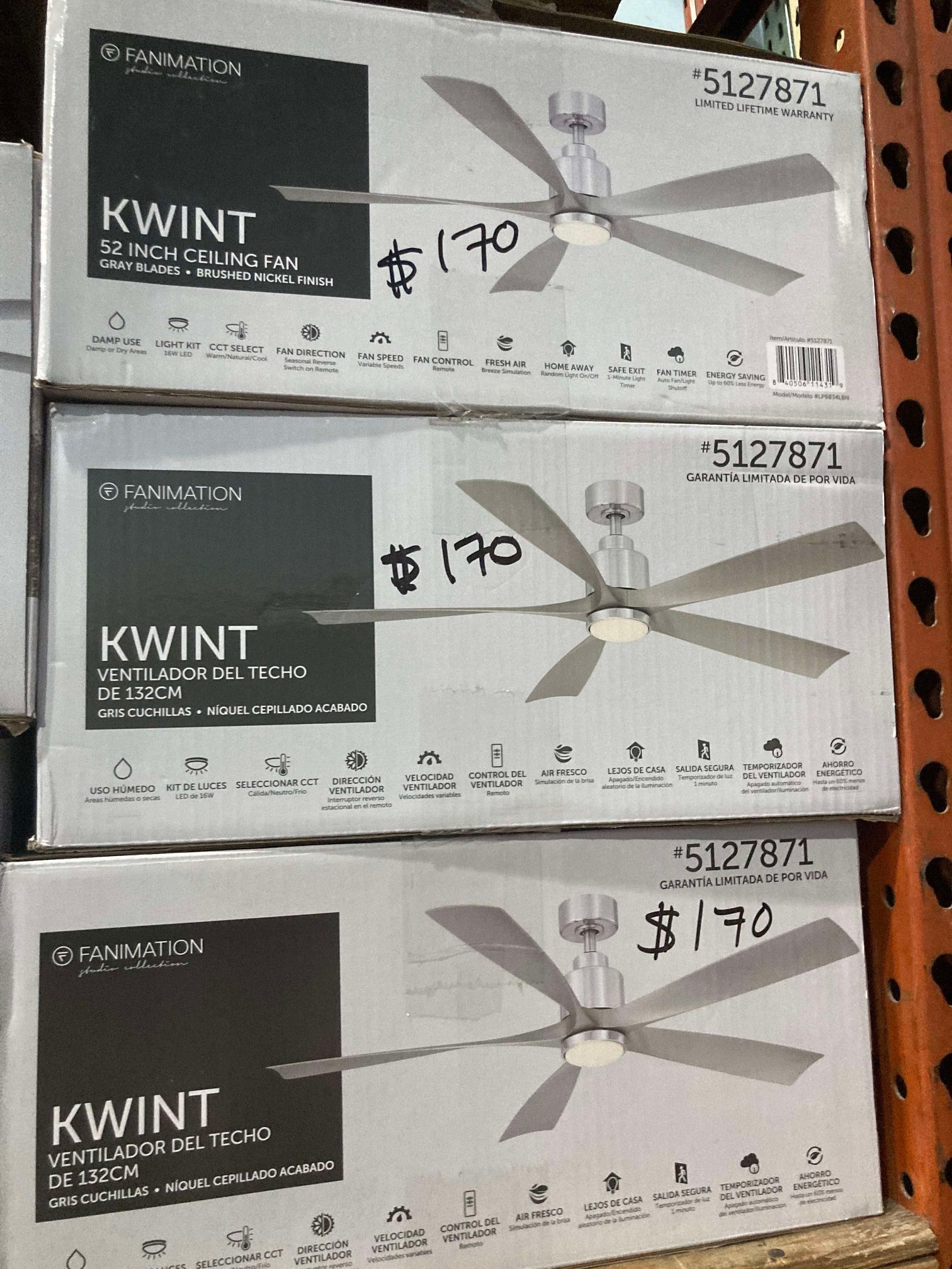 52in Ceiling Fan - Kwint