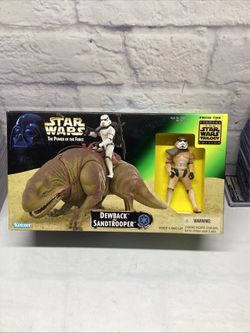 Kenner Star Wars Power of The Force Dewback and Sandtrooper Action Figures
