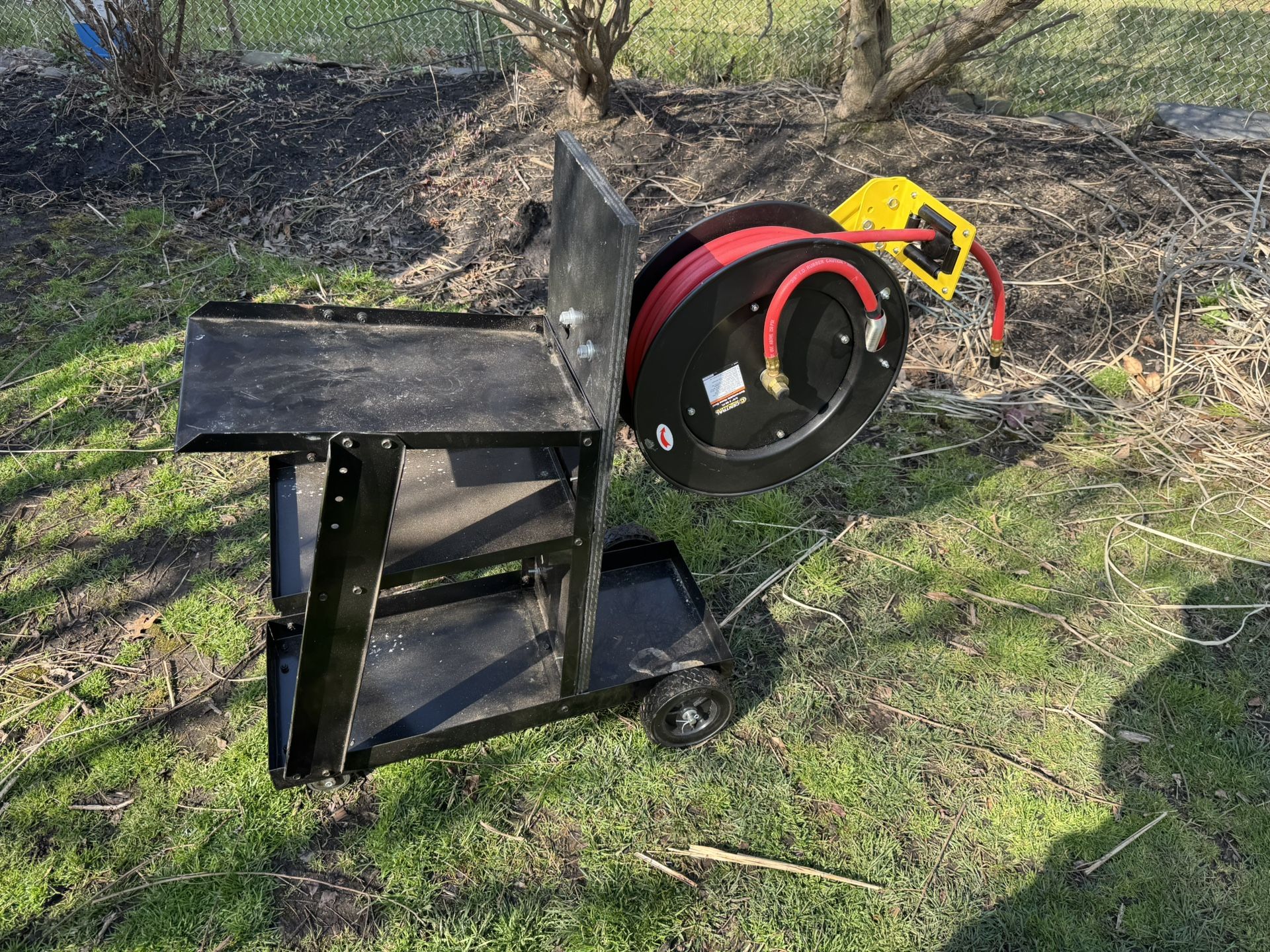 Cart With Pneumatic Hose Real New Never Used Price Is Firm