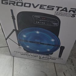 Audiobox ABX-1550S 15" Portable Party Bluetooth Speaker with LED Lights,