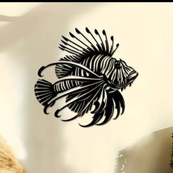 Lionfish Metal Wall Decor
