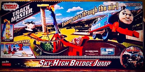 Complete Rare Thomas and Friends 2016 Sky-High Bridge Jump Complete Play-Set With Extra Trains,  Accessories, Tracks And Cargo Cars  See Pics & Descri