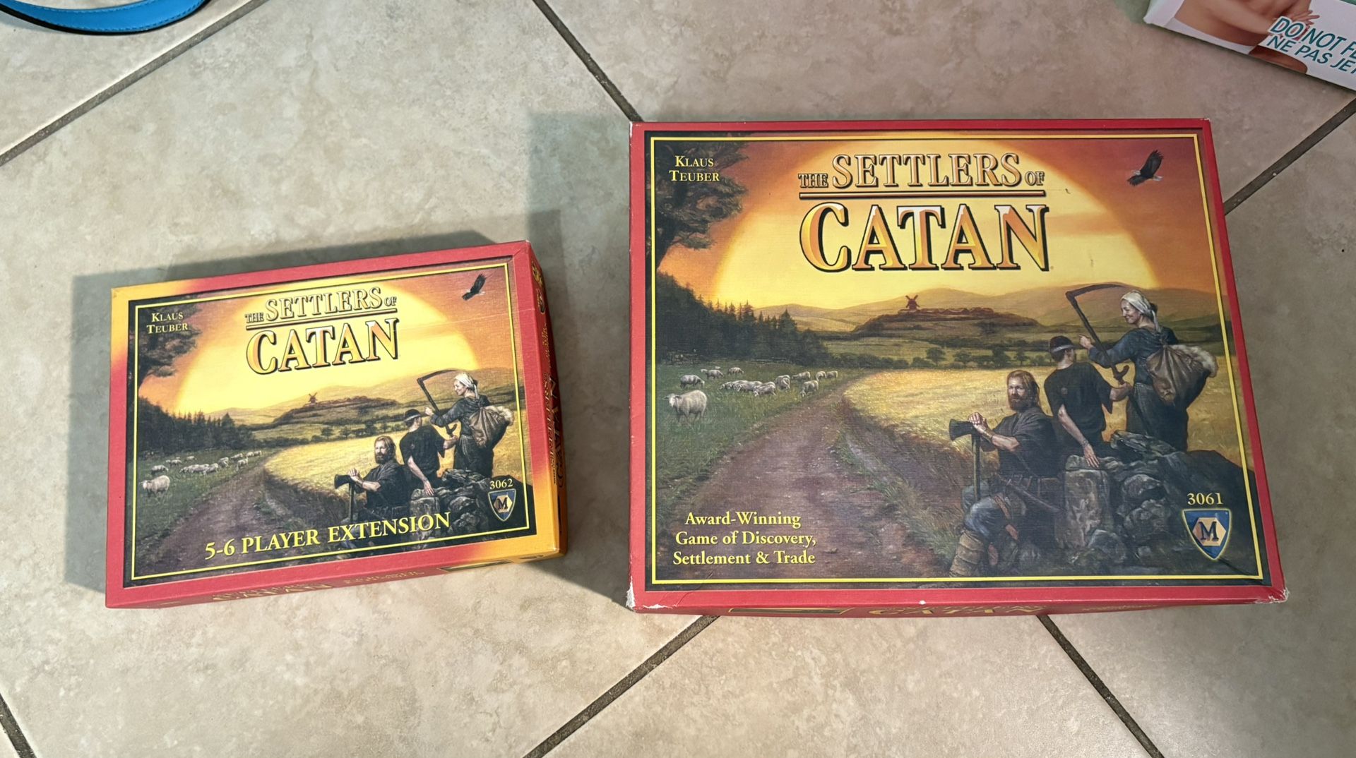 Settlers of Catan Original Game AND Extension Set