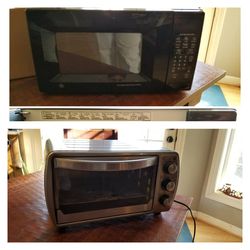 Microwave oven and toaster oven Excellent Condition