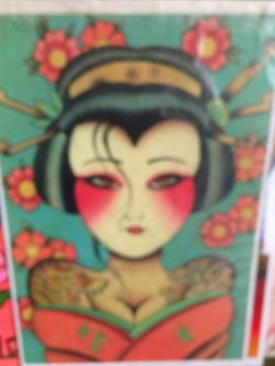 Tattoo art poster Japanese inspired