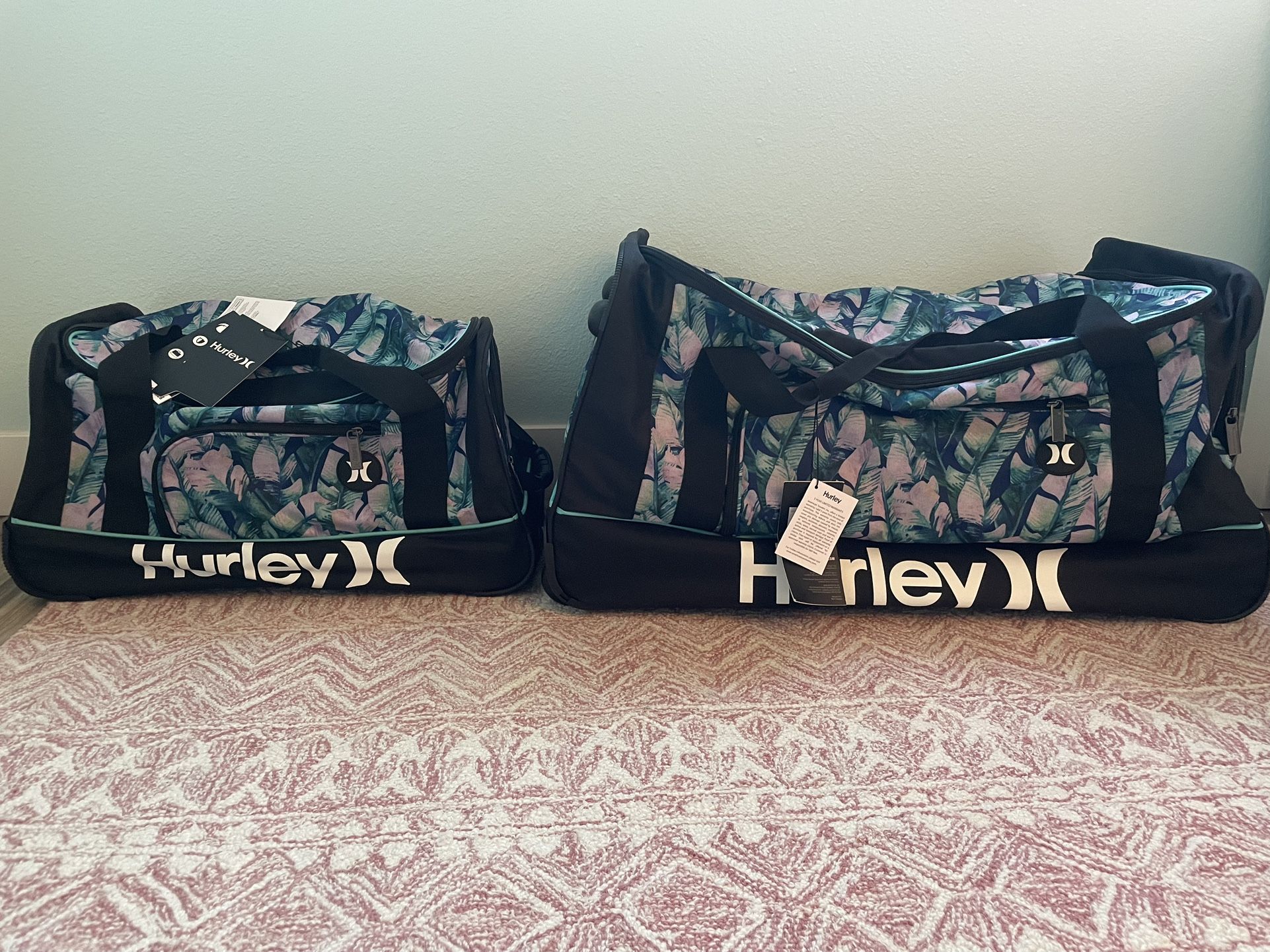 Brand New Hurley Rolling Duffle Bag/suitcase