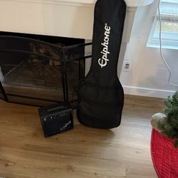 Epiphone Les Paul Special II electric guitar and amp