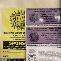 Del Mar Fair Tickets 