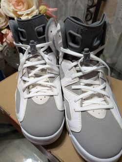 Air Jordan 6 White Grey High-Top Sneakers