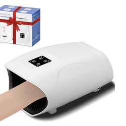 (101010-13) New, Hand Massager with Heat and Compression, Cordless Electric Hand held Massager for Arthritis and Carpal Tunnel, Gifts for Men and Wome