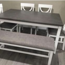 Dining Table Set With Bench