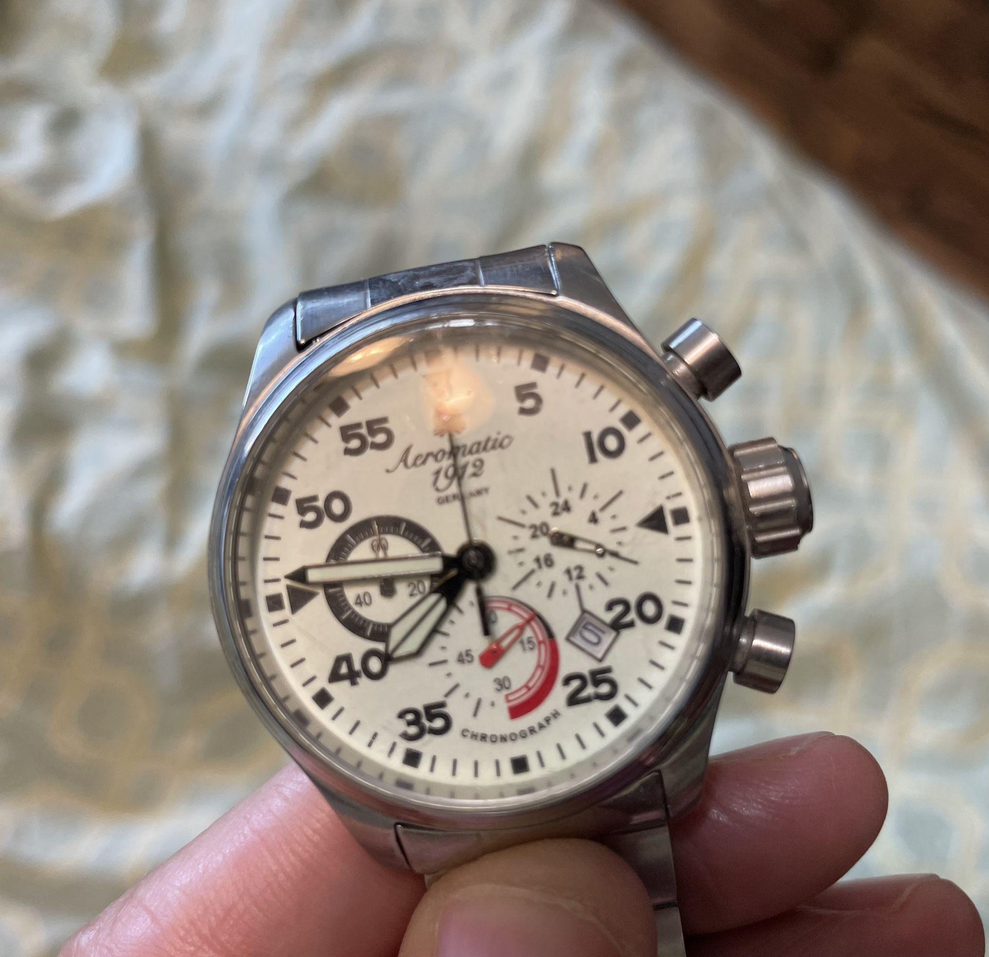 Cool Vintage Chronograph Watch (German) $60