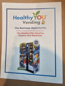 HealthyYOU Combo Vending Machine (Snacks & Drinks)Selling a HealthyYOU combo vending machine.