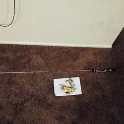 Vintage Fishing Pole And Lures