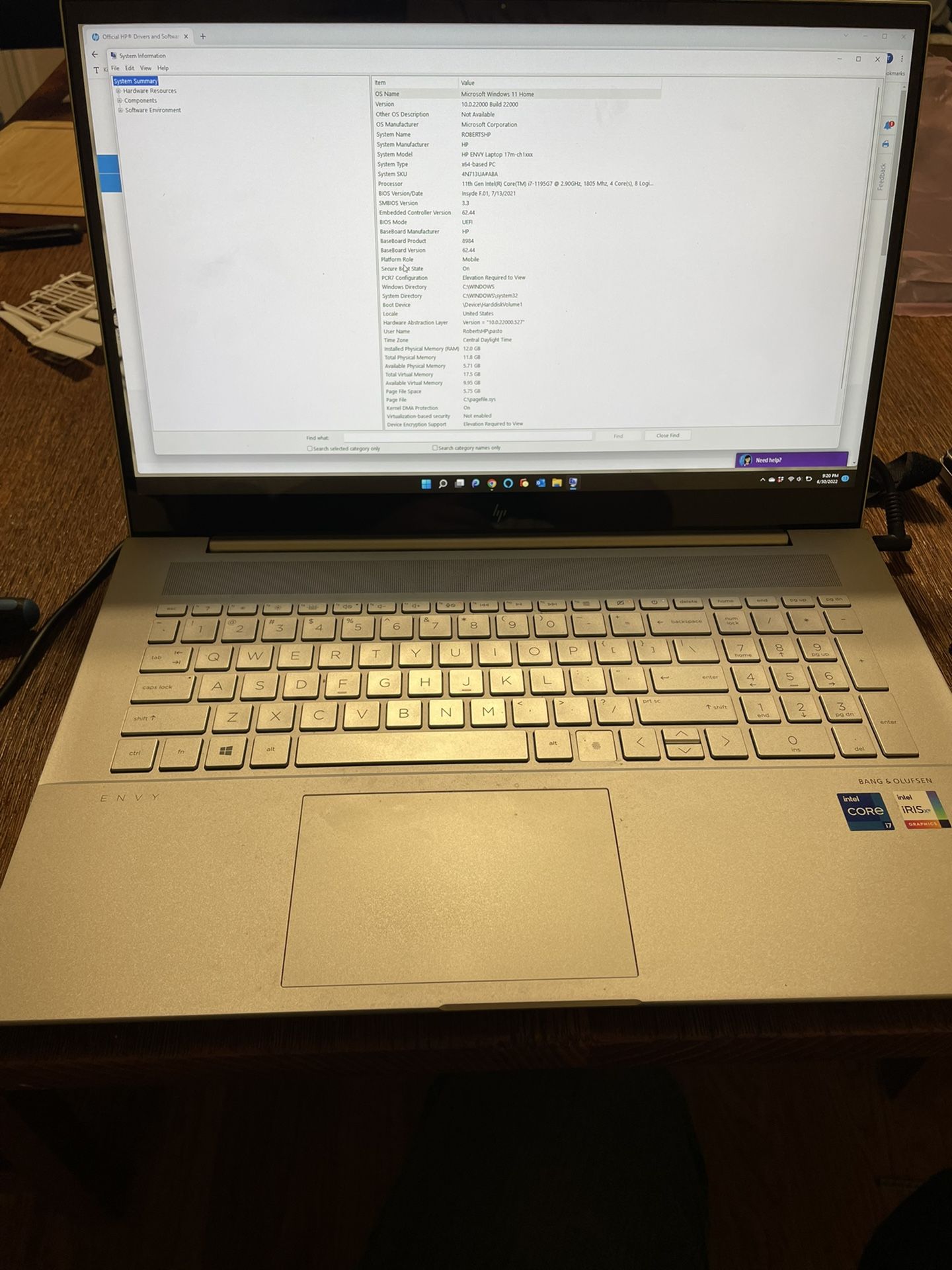 HP Envy 17 Inch Laptop