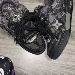 Louis Vuitton Skate Trainer Black Swarovski Monogran