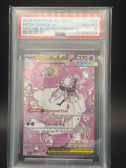 100% Authentic Pokemon Ascended Heroes Mega Diancie SIR PSA 10