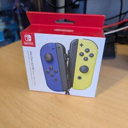 Nintendo Joy-Con Controllers Blue Neon Yellow
