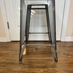 Stool Gunmetal 24x12”