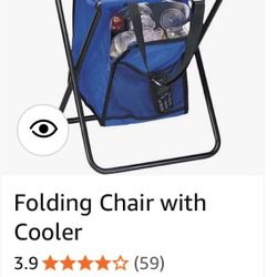 Folding Chair With Cooler 