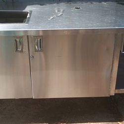 Stainless Steel Enclosed Base Work Table