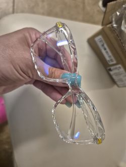 Crystal Cut Fashion Glasses - No Prescription 