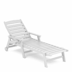 LITTORAL Chaise with Arms & Wheels
