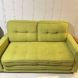 Lime green Foldout Couch 
